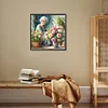 Diamond Painting-DIY Full Round Drill Garden Old Lady