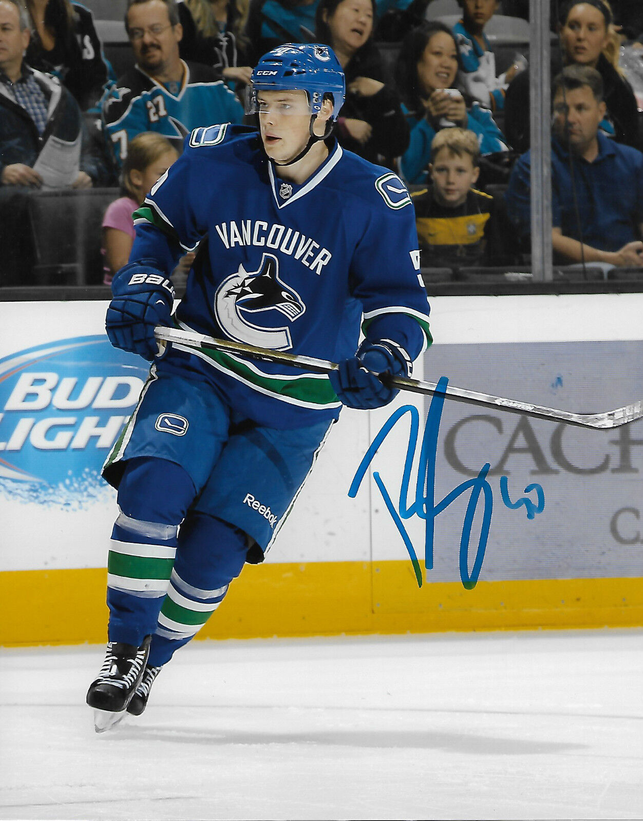 Vancouver Canucks Brendan Gaunce Signed Autographed 8x10 NHL Photo Poster painting COA B