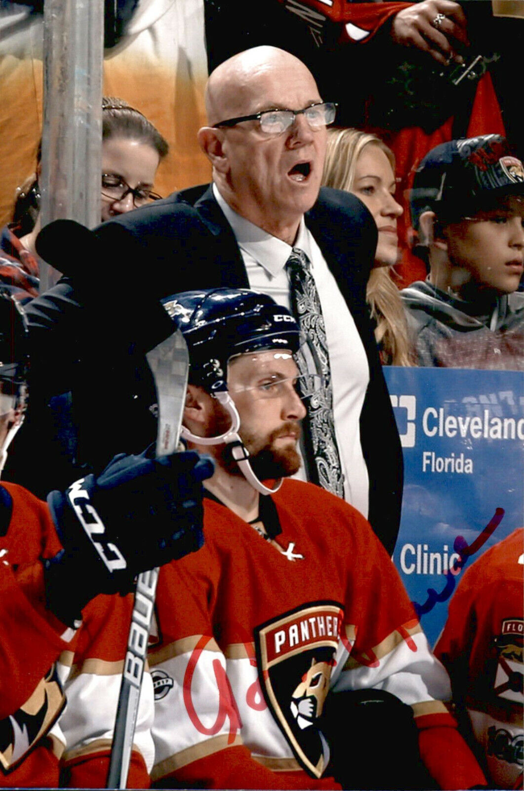 Tom Rowe SIGNED autographed 4x6 Photo Poster painting FLORIDA PANTHERS HEAD COACH