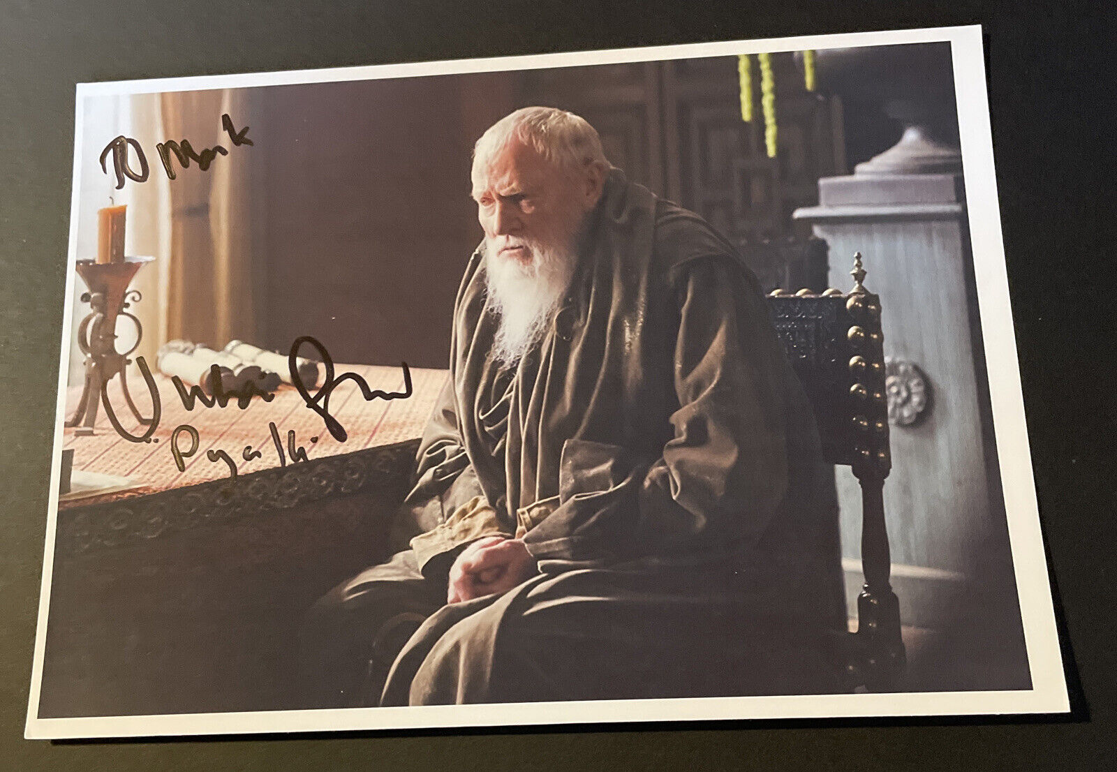 Julian Glover HAND SIGNED 7x5 Photo Poster painting Autograph Game Of Thrones (To Mark) Actor TV