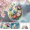 DIY Easter Egg Flower Bird Acrylic Special Shaped Diamond Painting Hanging Pendant