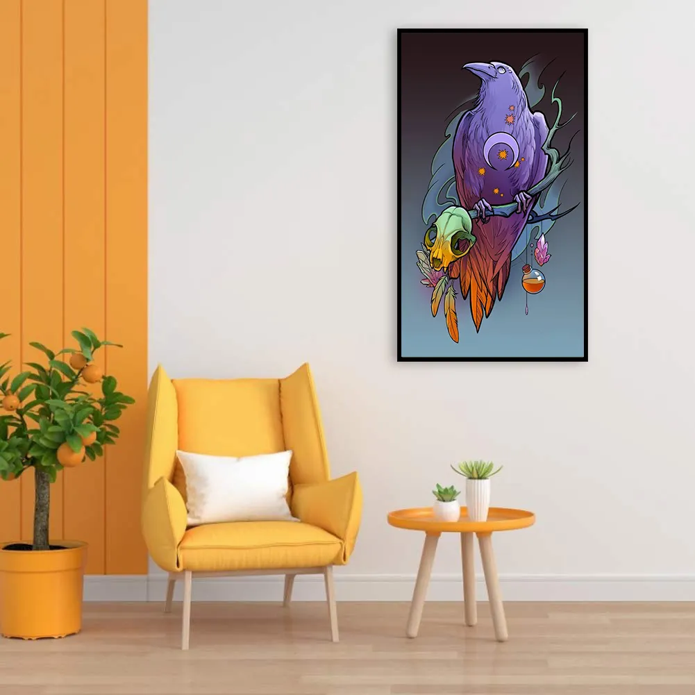 Diamond Painting - Full Square Drill - Crow(20*30 - 50*70cm)