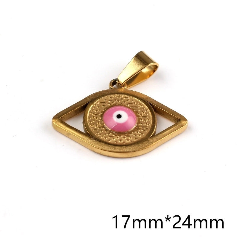 1 Piece 304 Stainless Steel Devil’s Eye Pendant
