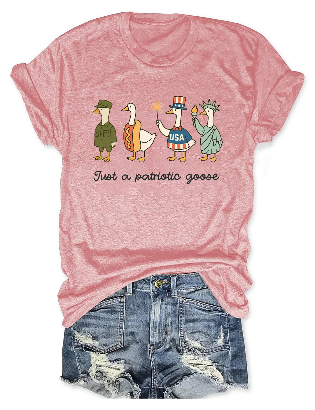 4th of July Silly Goose T-shirt