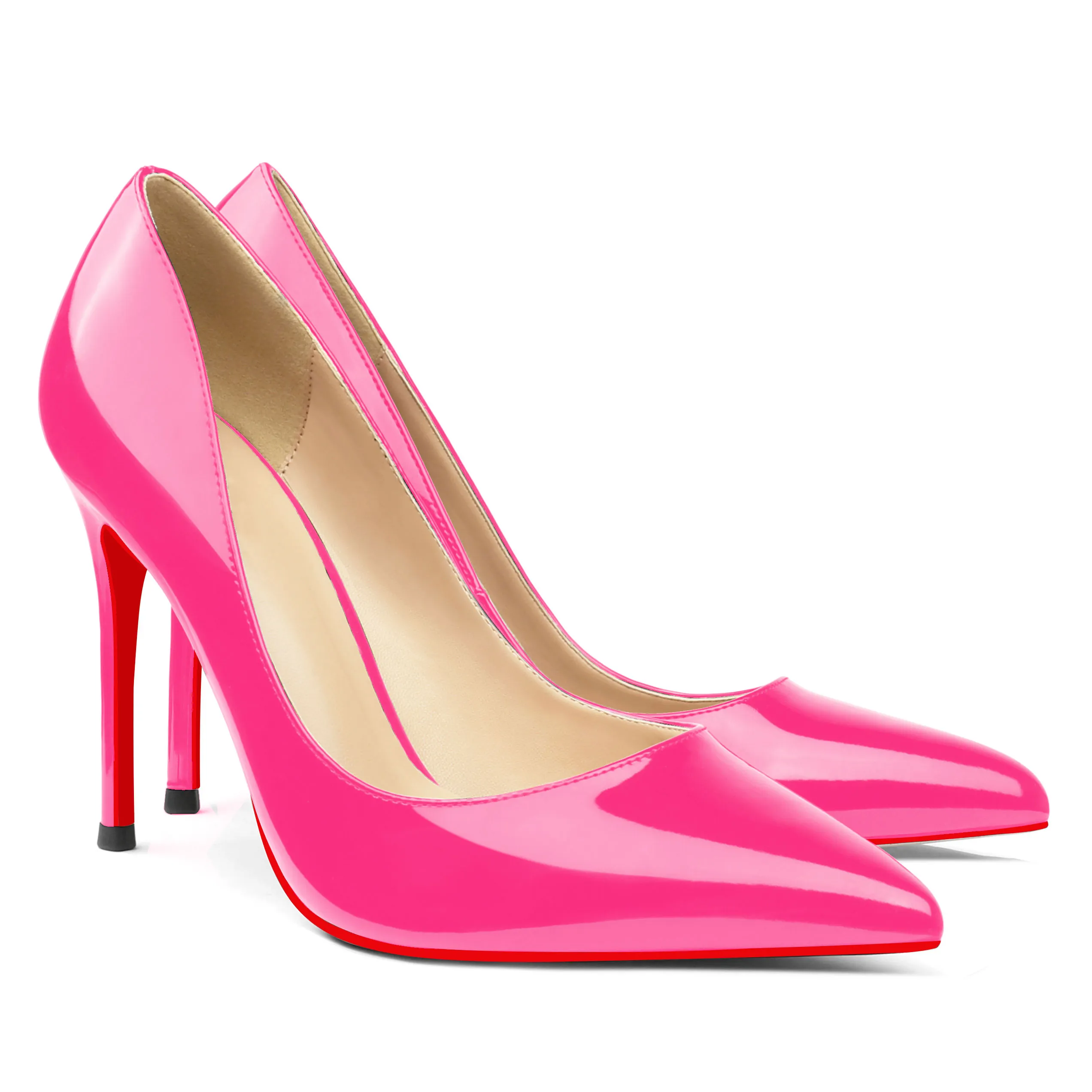 100mm High Heels Party Daily Pumps Red Soles Shoes-vocosishoes