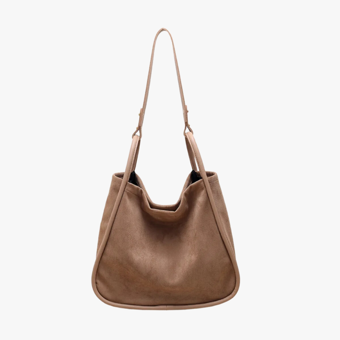 Suede Large Handle Tote