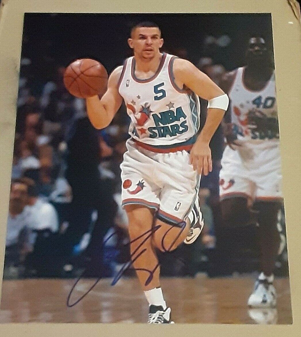 Jason Kidd Dallas Mavericks SIGNED AUTOGRAPHED 1996 All-Star Game 8x10 Photo Poster painting COA