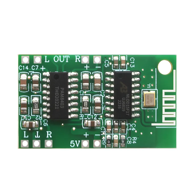 5V bluetooth module 5.0 BT digital audio power amplifier module stereo class D  bluetooth audio module