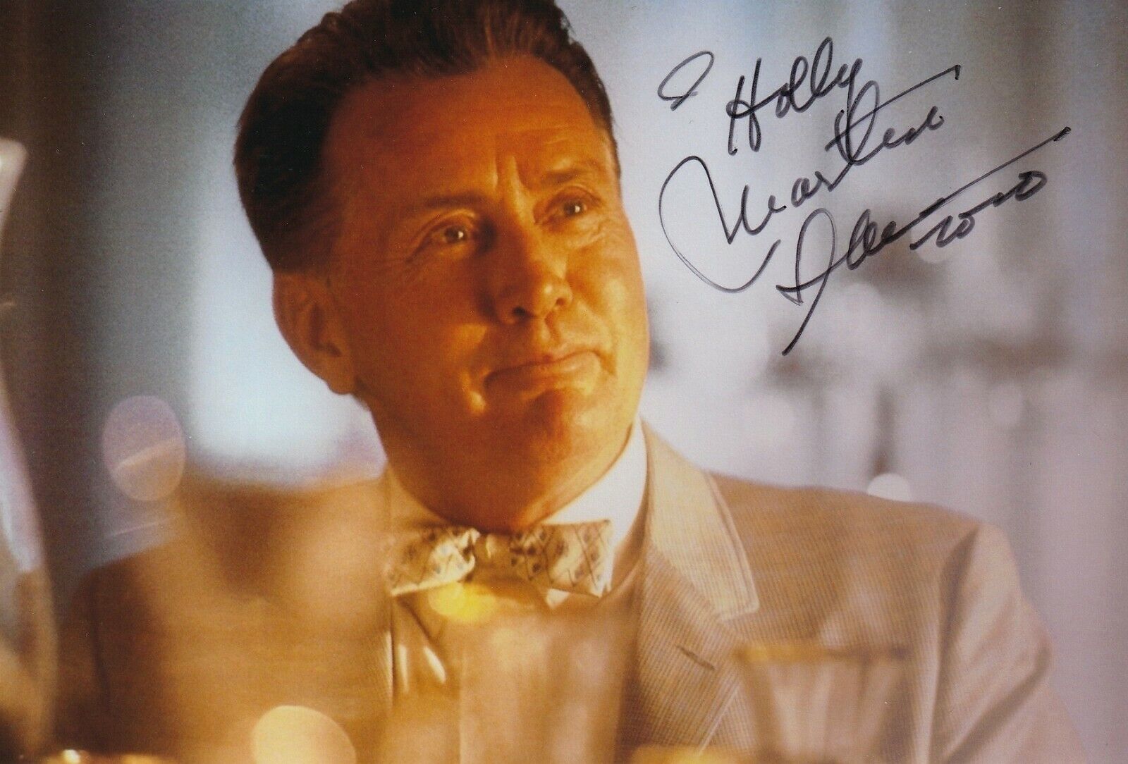 Martin Sheen REAL hand SIGNED 4x6 Wall Street Movie Photo Poster painting #3 COA West Wing