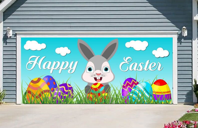 Garage Door Decor Easter | Garage Door Banner