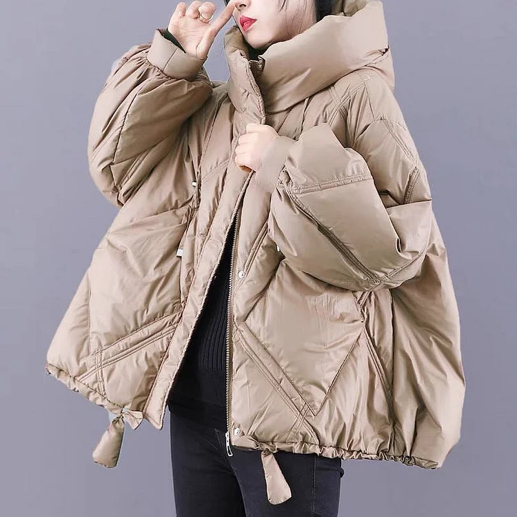 Luxury Mulberry Pockets Graphic lengthen Winter Duck Down Jacket main image 0
