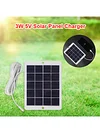 3W 5V Camera Micro USB Solar Panel Outdoor Surveillance Phone Fan Charger