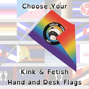 pornhint Pornhint Fetish Pride Hand/Desk Flags! | Choose Your Flag | Double Sided