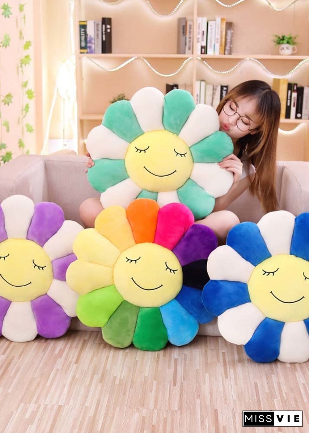 Colorful Flower Pillow