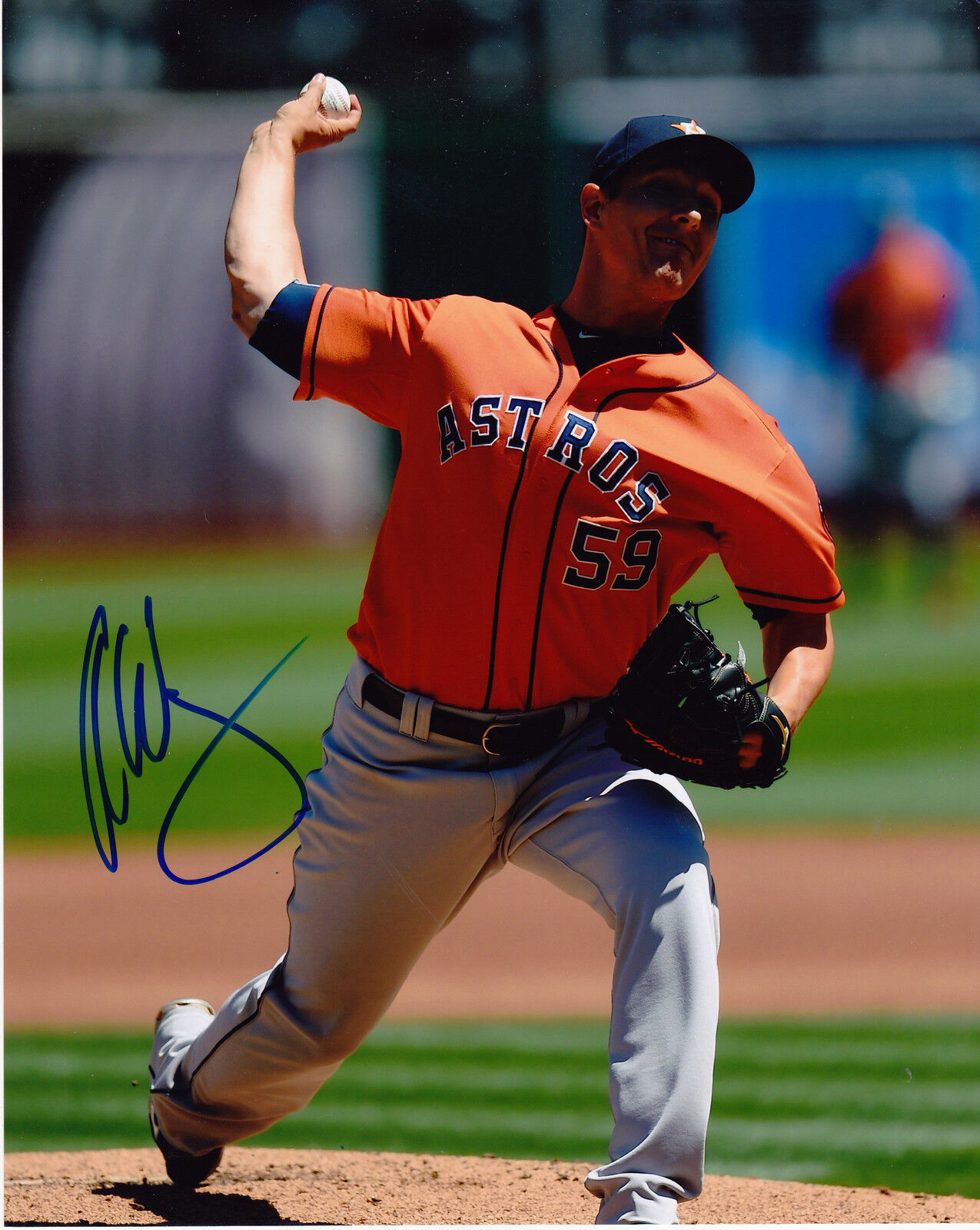 ASHER WOJCIECHOWSKI HOUSTON ASTROS ACTION SIGNED 8x10