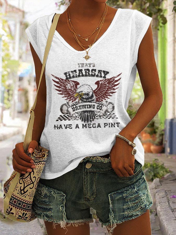 Casual THAT&#039;S  HEARSAY Printed Vest