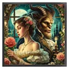 Beauty And Beast-18CT Stamped Cross Stitch 50*50cm/19.69*19.69in tapestrymarket