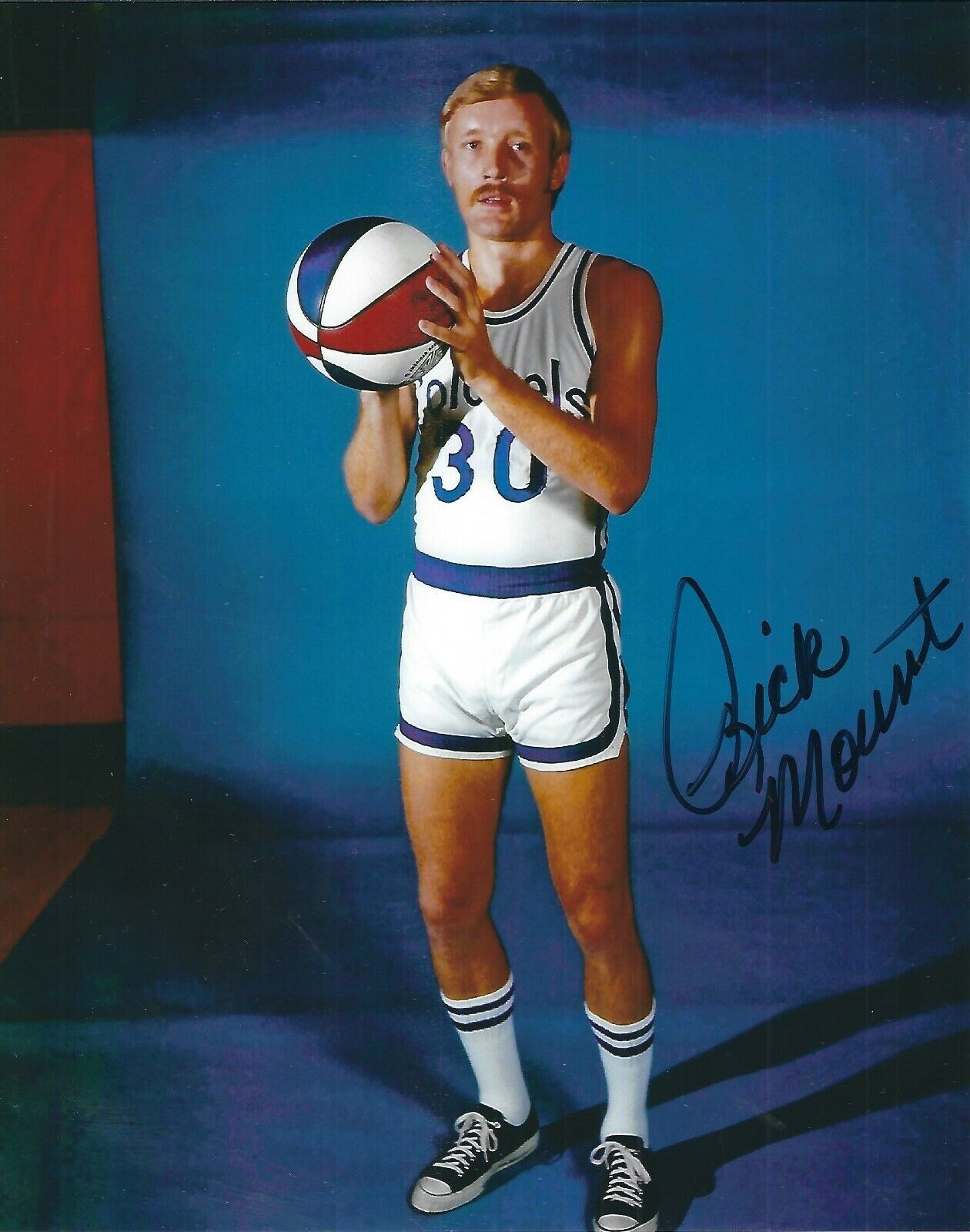 Signed 8x10 RICK MOUNT Kentucky Colonels Autographed Photo Poster painting w/COA