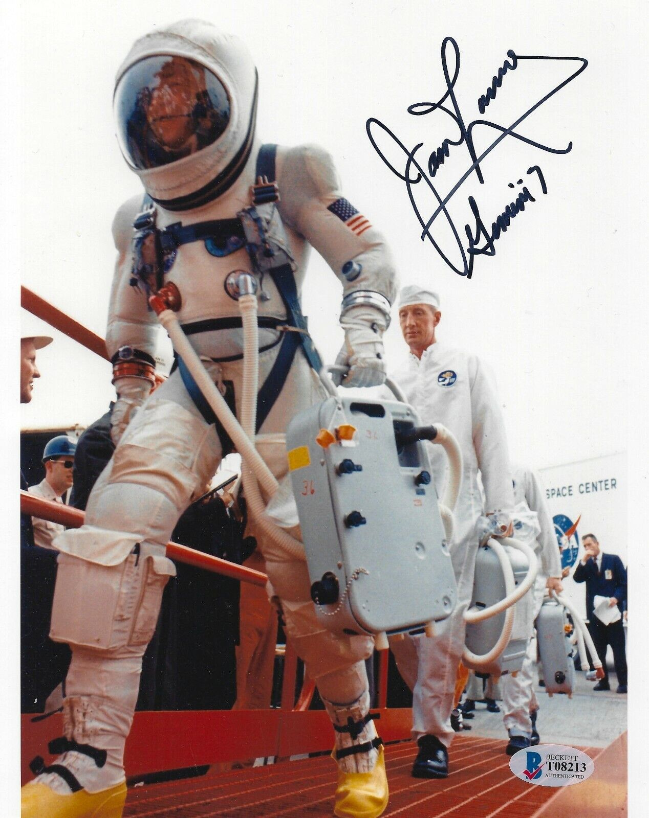 JIM LOVELL SIGNED 8x10 GEMINI 7 Photo Poster paintingGRAPH - UACC RD AUTOGRAPH - APOLLO 13