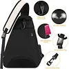 Oxford Cloth Sling Bag Waterproof Simple Shoulder Bags Large Capacity Versatile Crossbody Bag for Sports And Outdoor Family Outings
