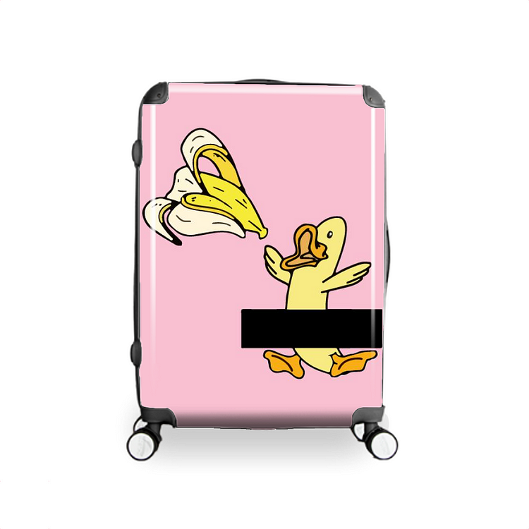 Banana Duck Peeling Clothes, Fruit Hardside Luggage