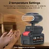 170W Electric Heater Fan Battery Powered Thermostat Space Heater for Home Office