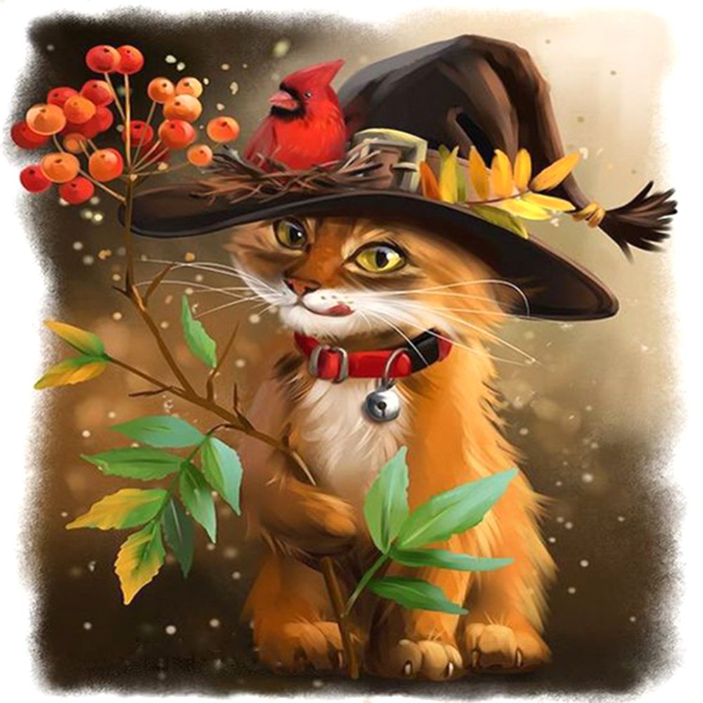 

Cat - Round Drill Diamond Painting - 40*40CM, 501 Original
