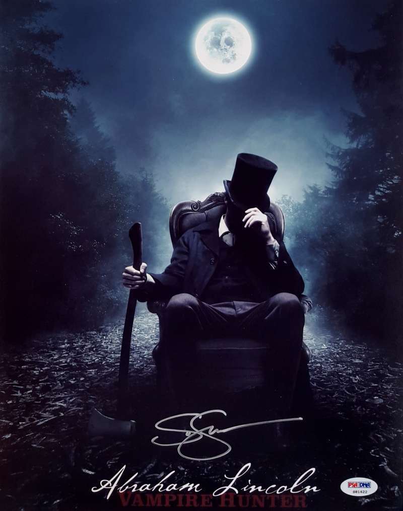 Seth Grahame Smith signed Abraham Lincoln Vampire Hunter 11x14 Photo Poster painting PSA/DNA COA