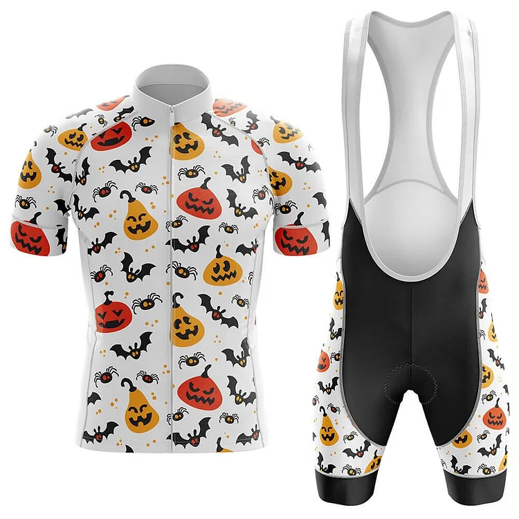 Halloween Pumpkin Men's Short Sleeve Cycling Kit
