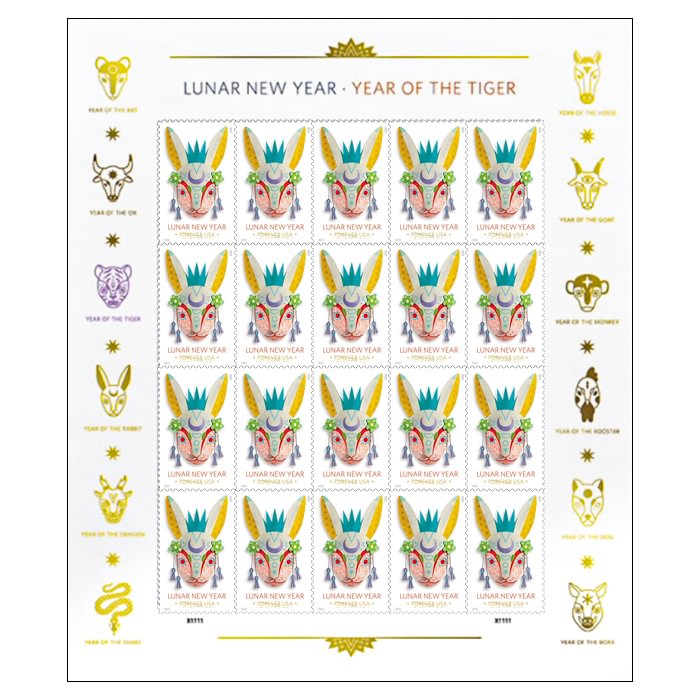Lunar New Year: Year of the Rabbit Stamps 2023