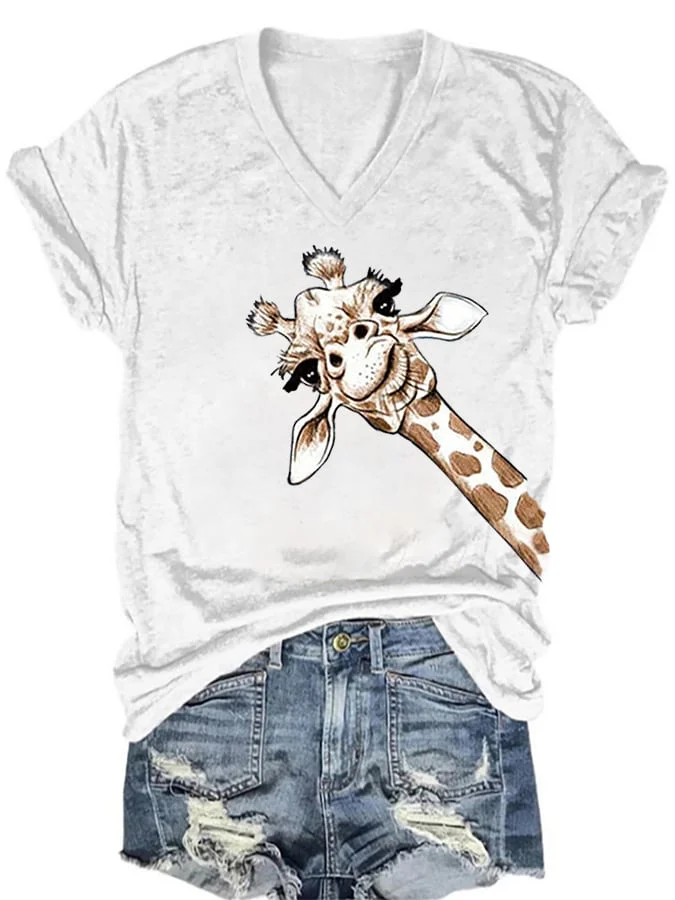 Ladies Cute Animals Casual T-Shirts