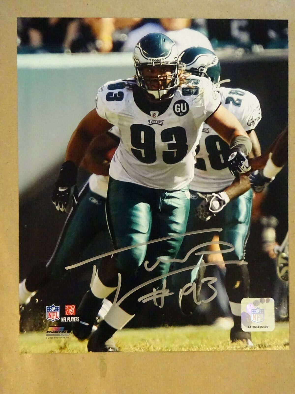 Autographed TREVOR LAWS Signed 8x10 Photo Poster paintinggraph Philadelphia Eagles