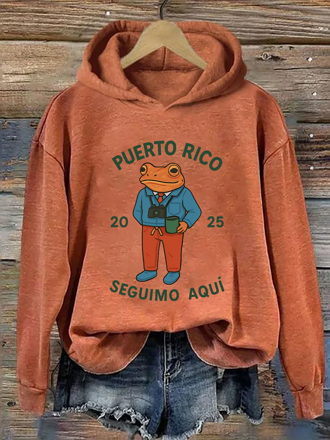 Puerto Rico Coqui Frog Hoodie