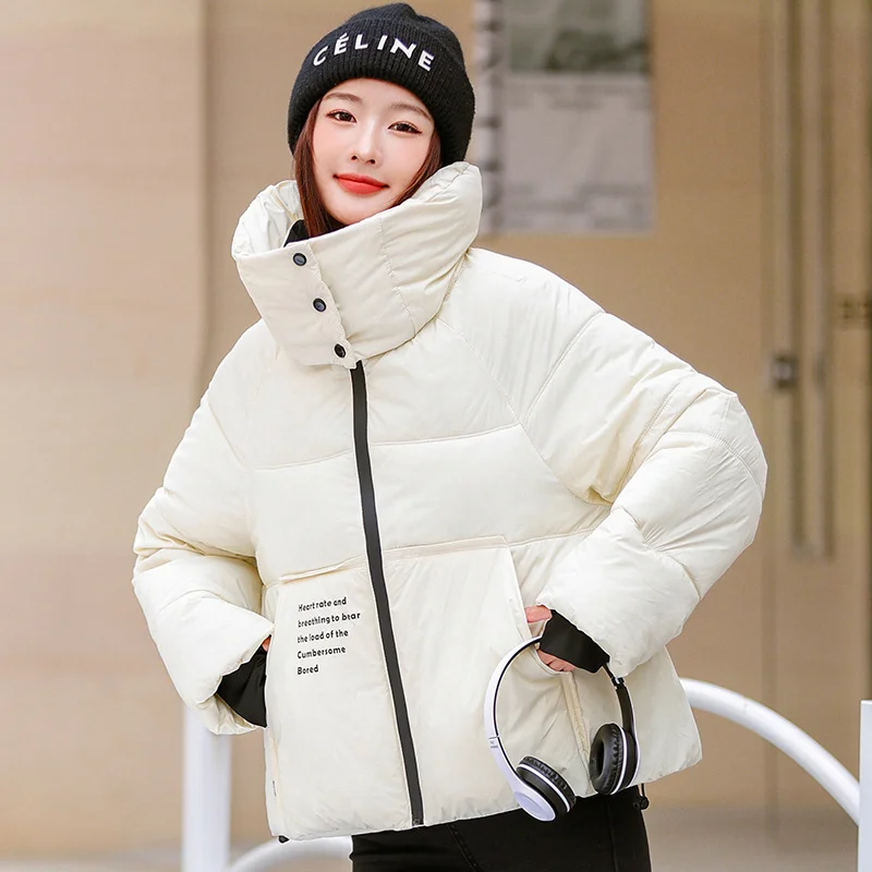 Toloer European Goods Short Cotton-Padded Clothes Female 2024 New Winter Thickened Hood High-End Foreign Style Advanced Sense Super Good-Looking Coat-Outfit Ideas
