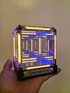 Gaming Atmosphere Lamp Desktop Technology Sense Ornaments Four-dimensional Space Hypercube Abyss Night Lamp