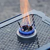Outdoor Mini Alcohol Stove with Four-Corner Bracket Hiking Backpacking Cookware