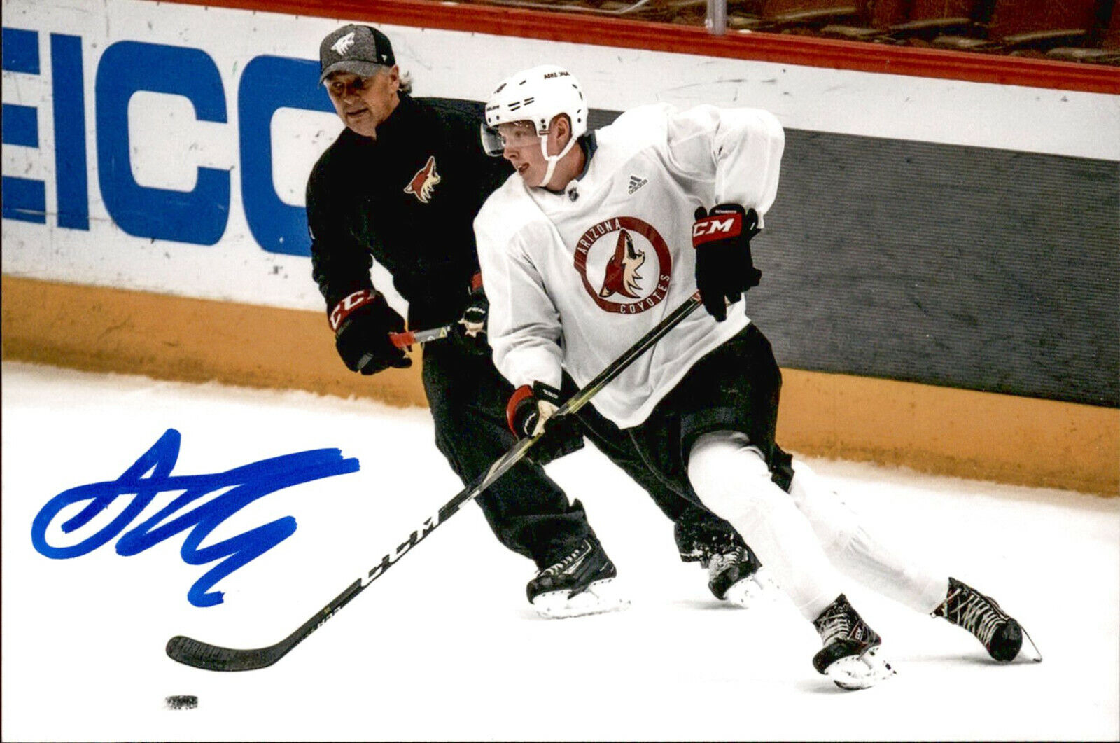 Aku Raty SIGNED autographed 4x6 Photo Poster painting TEAM FINLAND / ARIZONA COYOTES #2