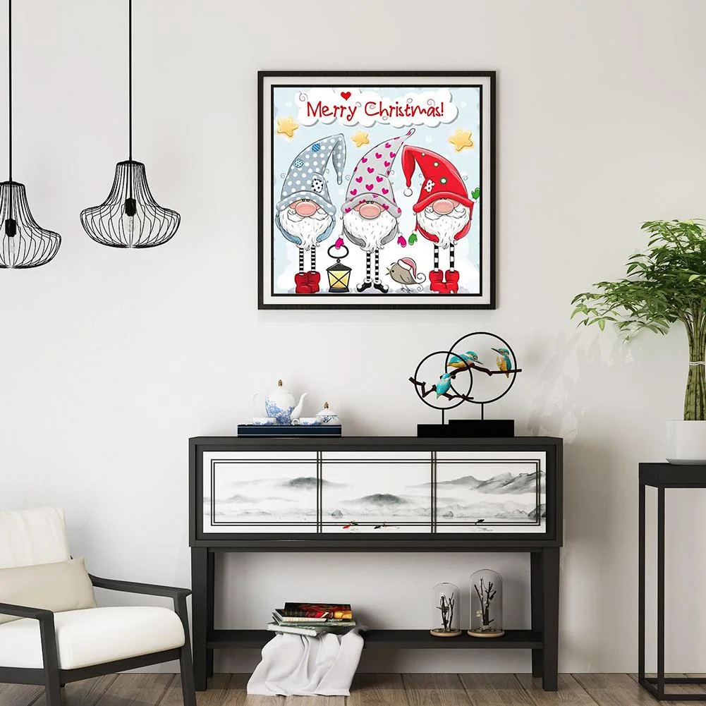 Diamond Painting - Full Round Drill - Christmas Goblin(30*30cm)