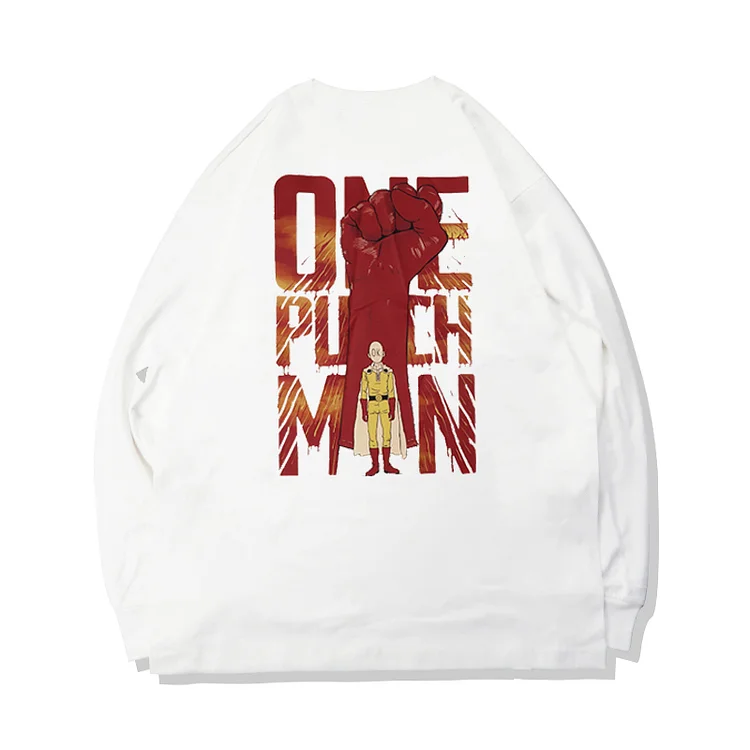 Pure Cotton One Punch Man Long Sleeve T-shirt weebmemes