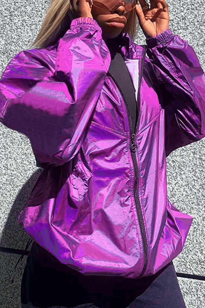 Stylish Personality Zipper Loose Jacket