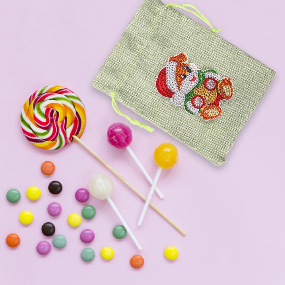 DIY Diamond Painting Christmas Gift Bag - Bear