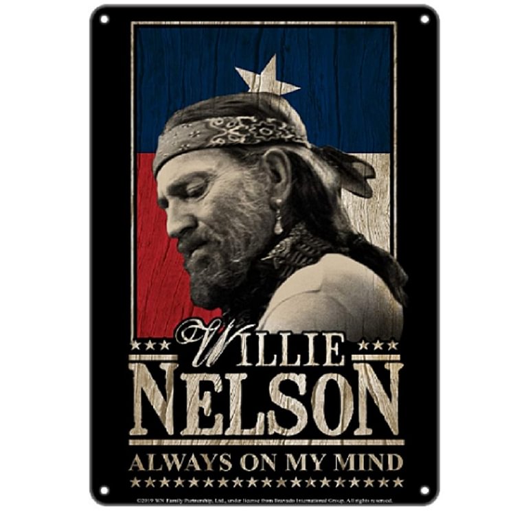 Music Willie Nelson - Vintage Tin Signs/Wooden Signs - 20*30cm/30*40cm