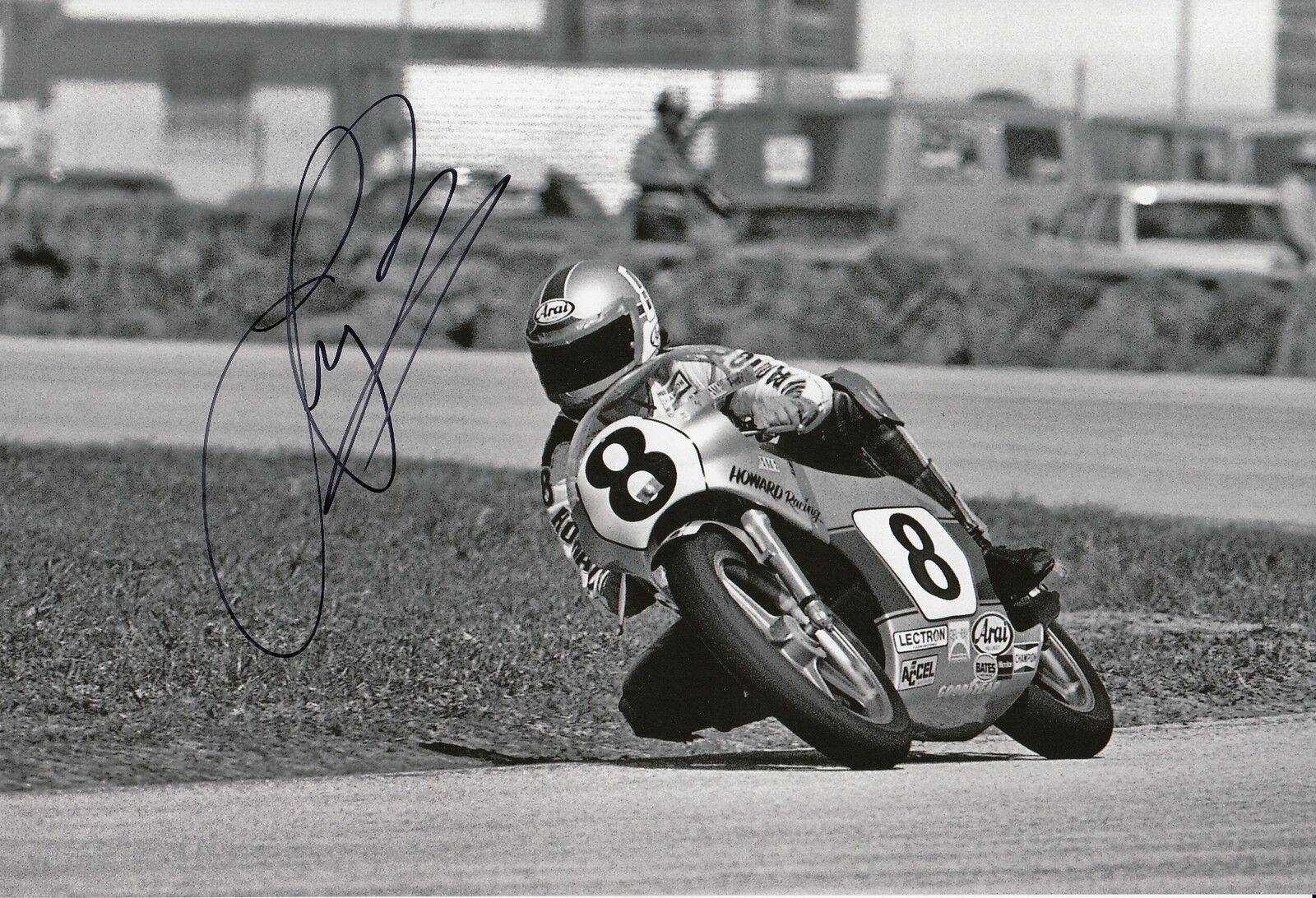 Freddie Spencer Hand Signed Honda 12x8 Photo Poster painting 4.