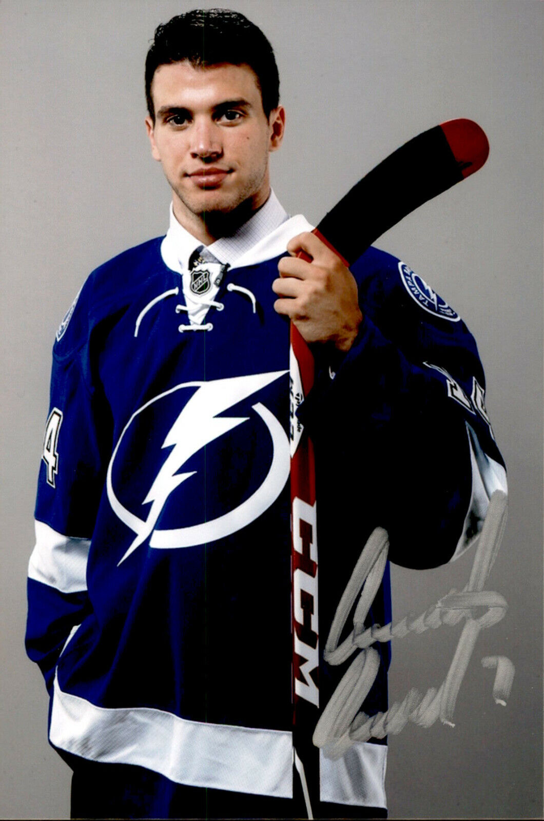 Anthony DeAngelo SIGNED 4x6 Photo Poster painting TAMPA BAY LIGHTNING / NEW YORK RANGERS #2