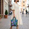 Floral Garden Tote Bag by Inlyline