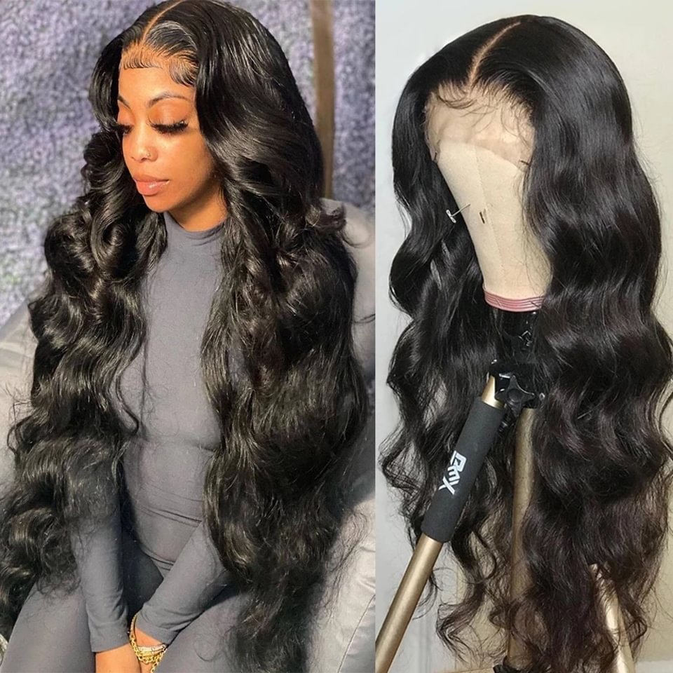 Long Black Body Wave Wigs For Daily US Mall Lifes