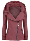 Asymmetric Zip-Up Hoodie