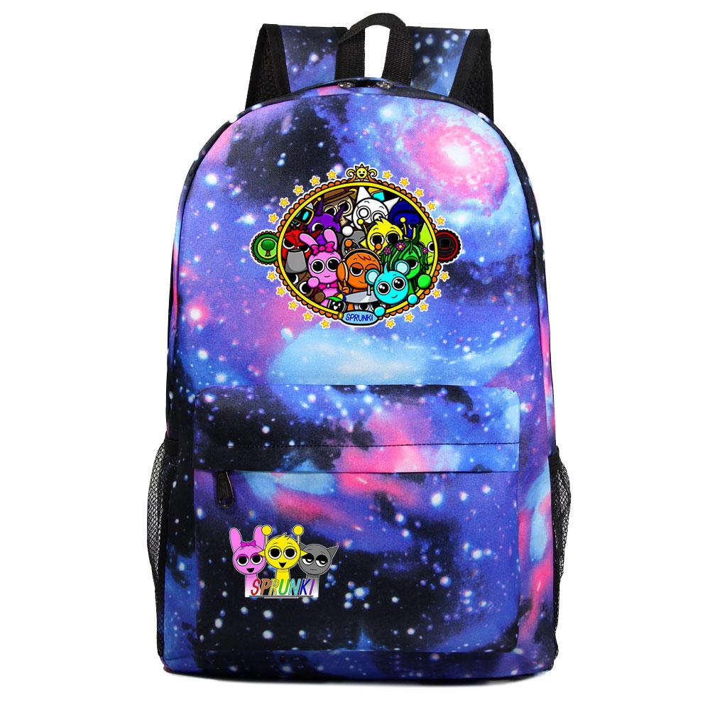 Mayoulove Sprunki Backpack Lightweight Design with Multiple Pockets for School Use-Mayoulove