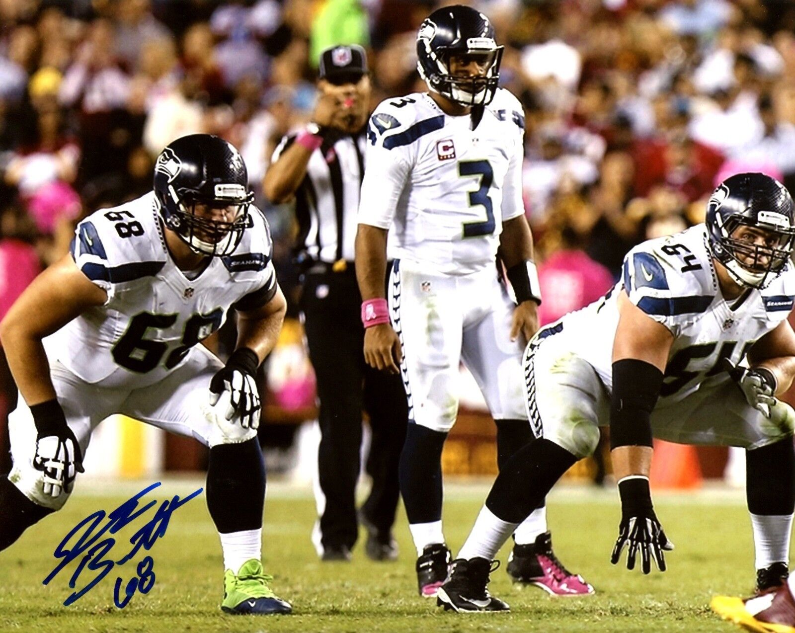 Justin Britt 8x10 Photo Poster painting #3 Autographed Signed AUTO Seattle Seahawks