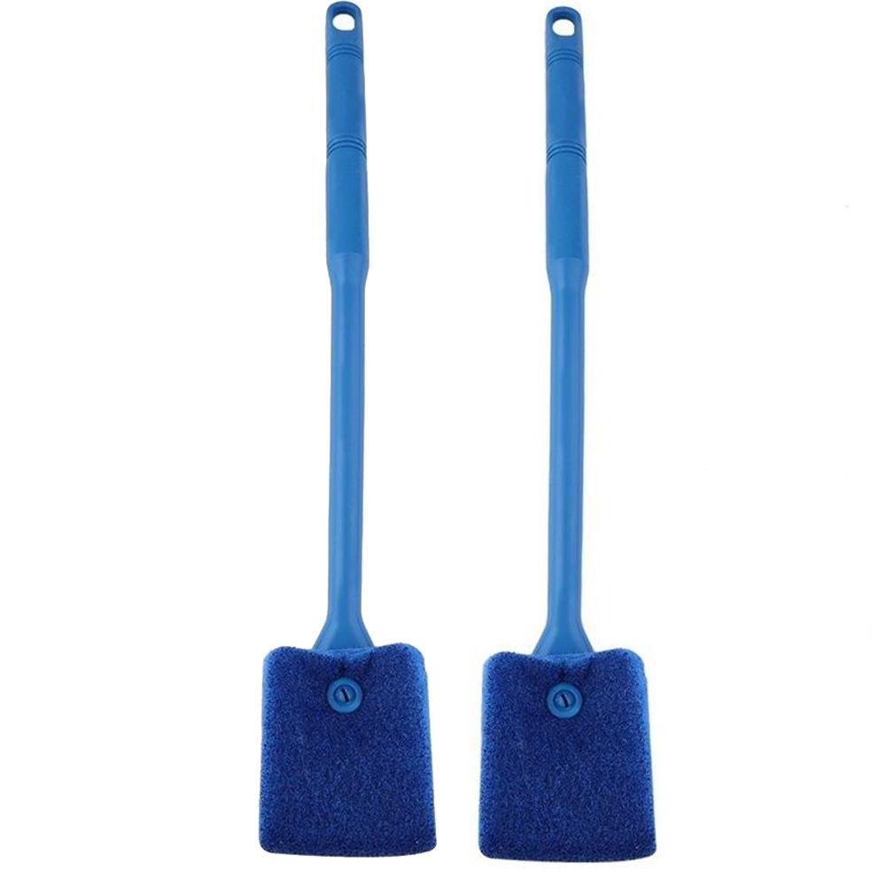 

2Pc Aquarium Fish Tank Algae Cleaner Glass Plant Easy 2 Head Cleaning Brush, 501 Original